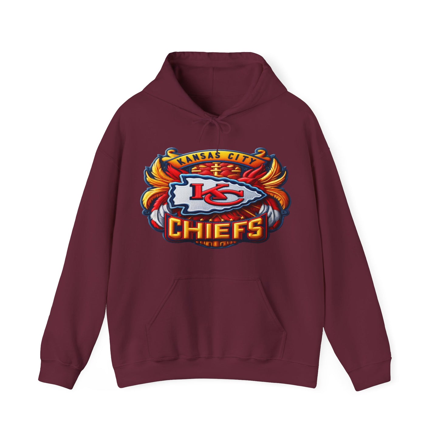 Sports Chiefs Football Logo #1 Unisex Heavy Sweatshirt Hoodie