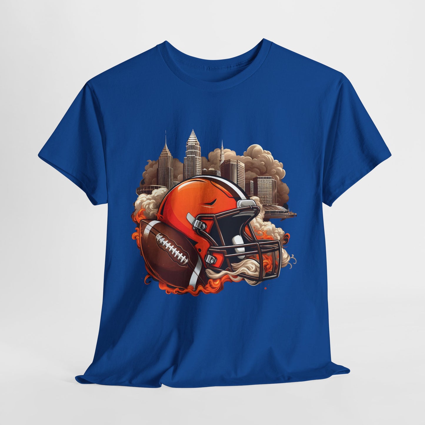 Sports Browns Football Helmet #1 Unisex Heavy Cotton Tee