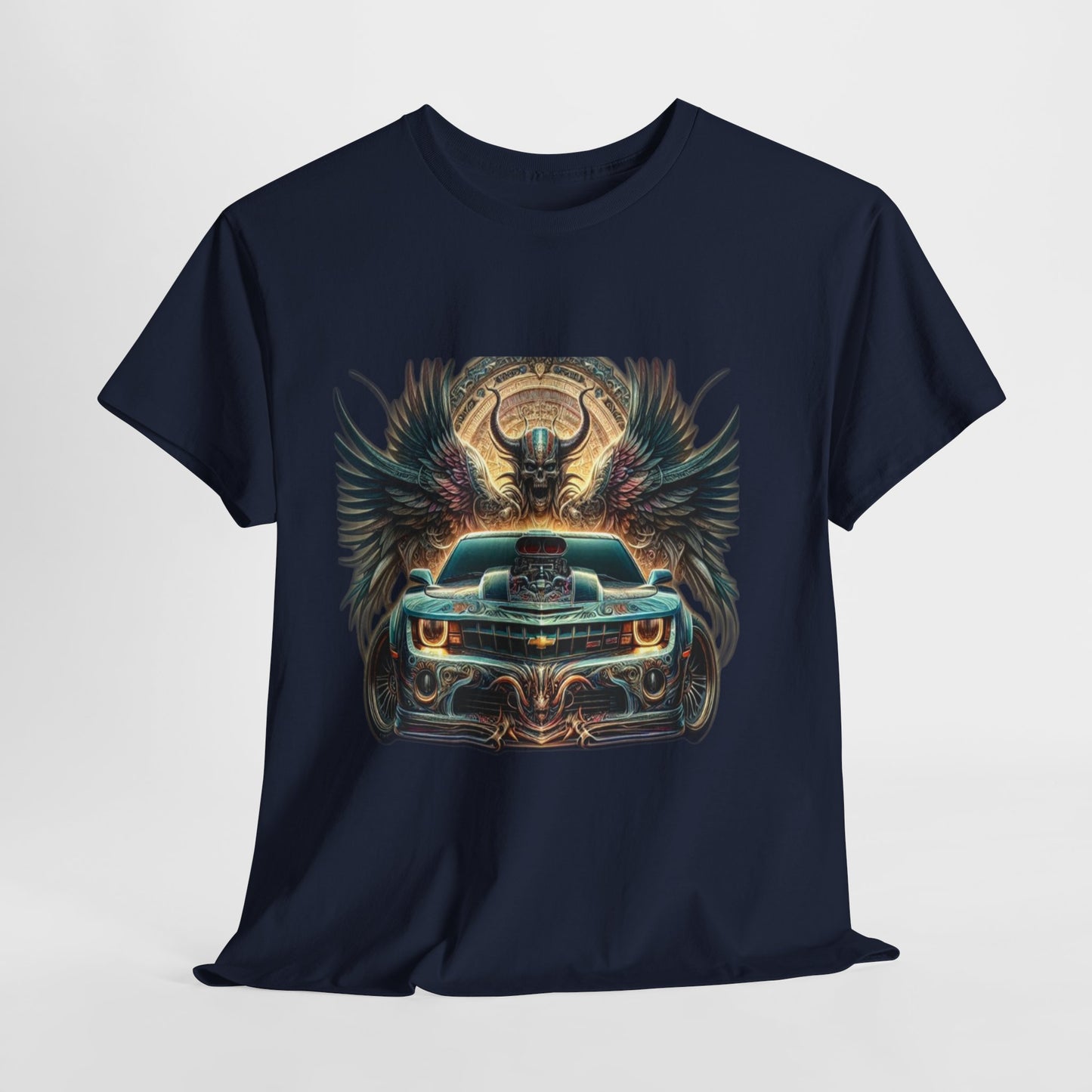 Car & Wings Graphic Unisex Heavy Cotton Tee