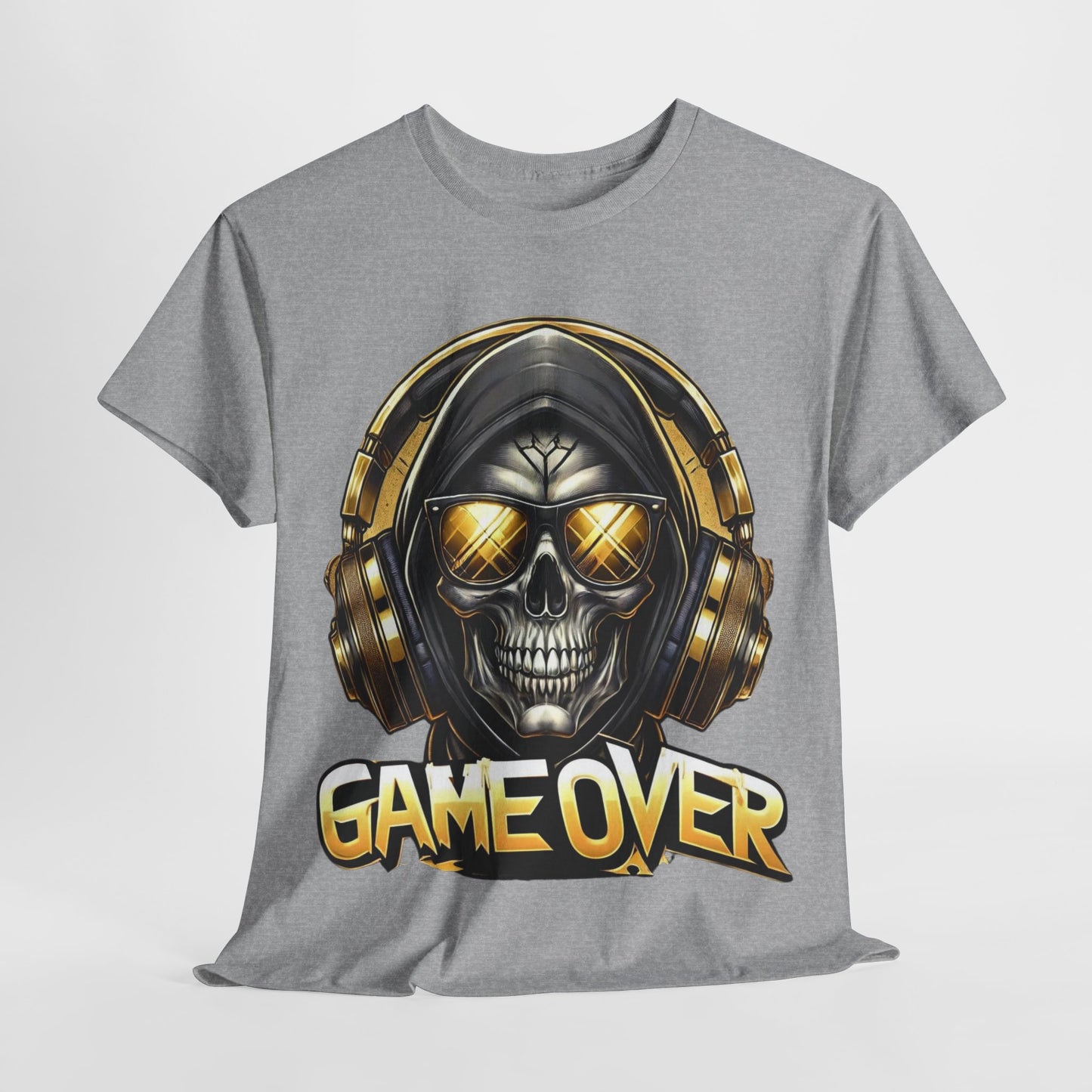 Game Over Skull #1 Unisex Heavy Cotton Tee - 312tshirts 2