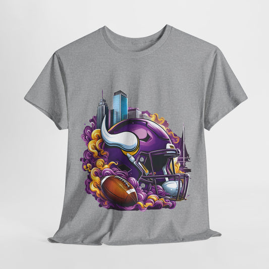 Sports Viking Football Helmet #20 Unisex Heavy Cotton Tee