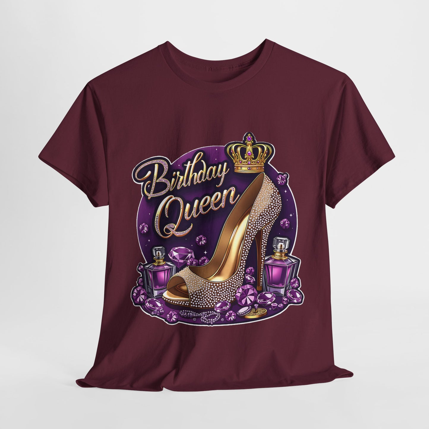 Purple Birthday Queen #17 Unisex Heavy Cotton Tee