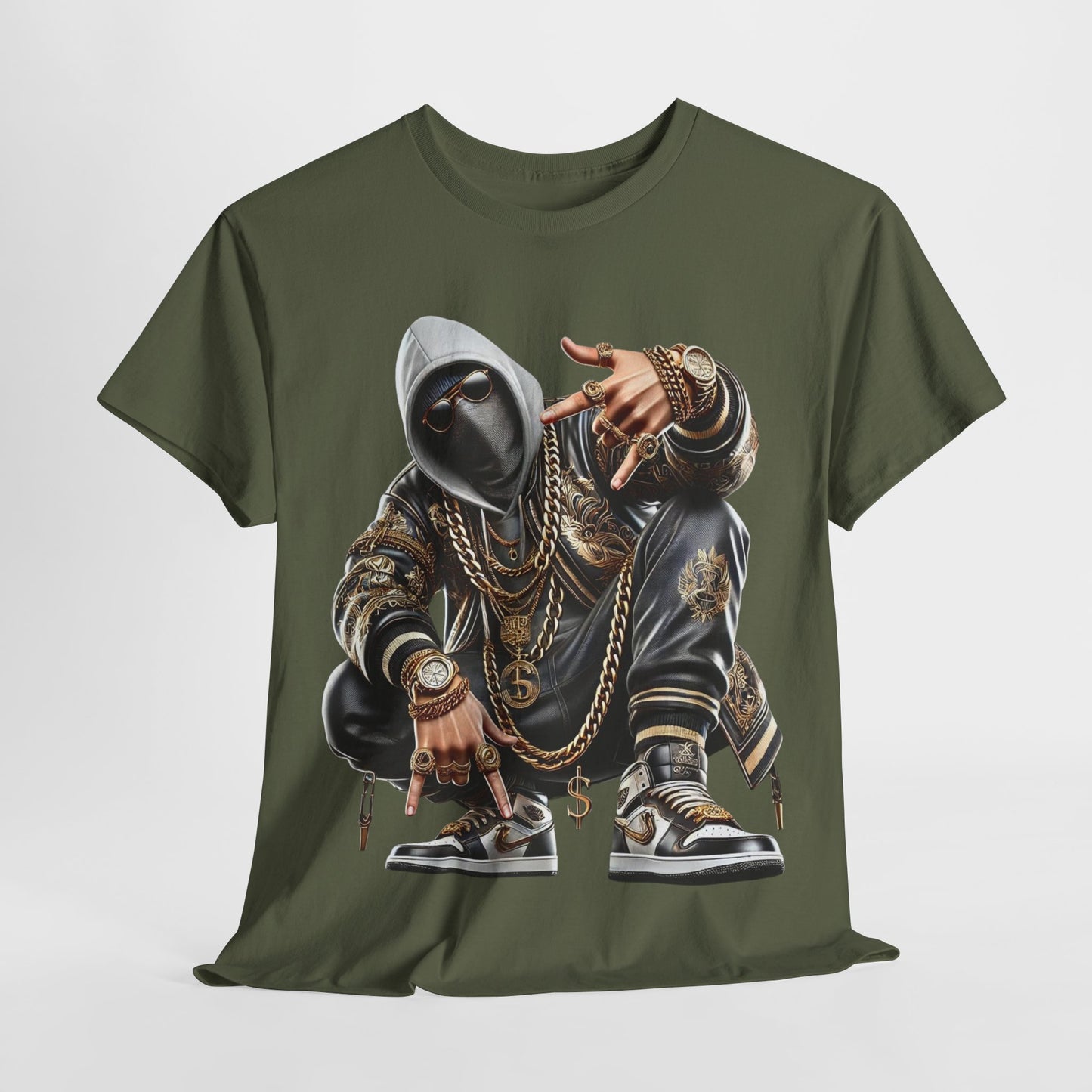 Hip-Hop Street Dude Unisex Heavy Cotton Tee - 312tshirts 2