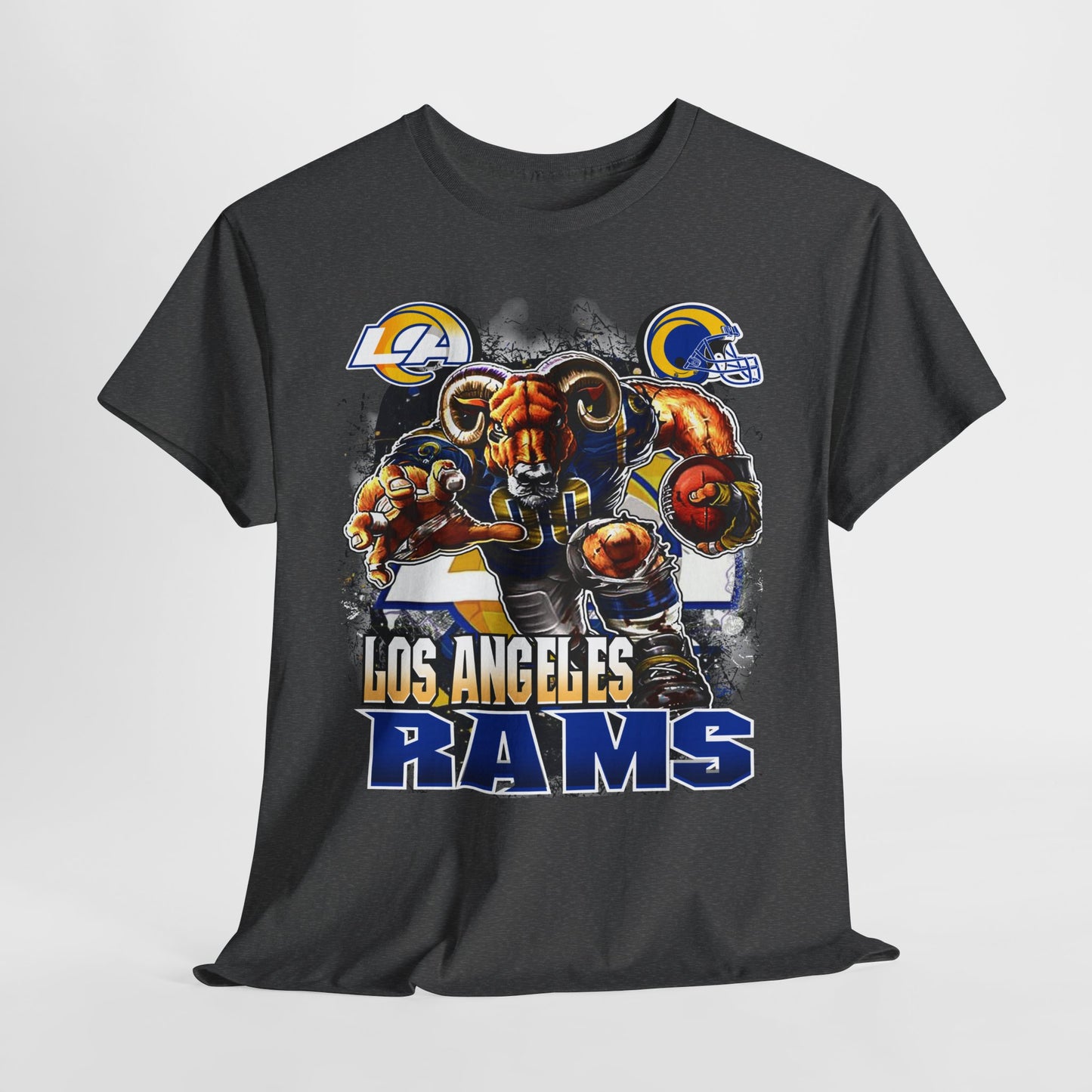 Sports Mascot Los Angeles Rams Unisex Heavy Cotton Tee - 312tshirts 2