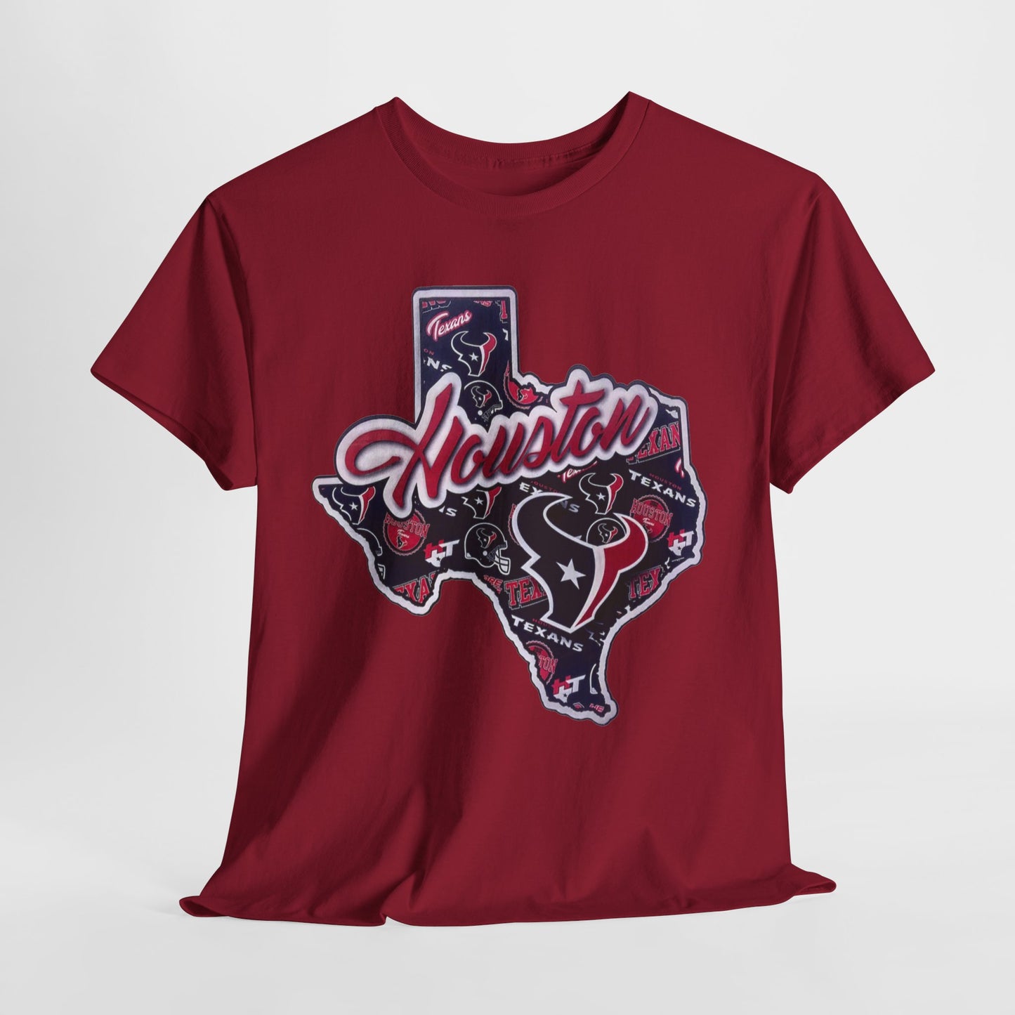 Sports Houston Texans State Logo #1 Unisex Heavy Cotton Tee - 312tshirts 2