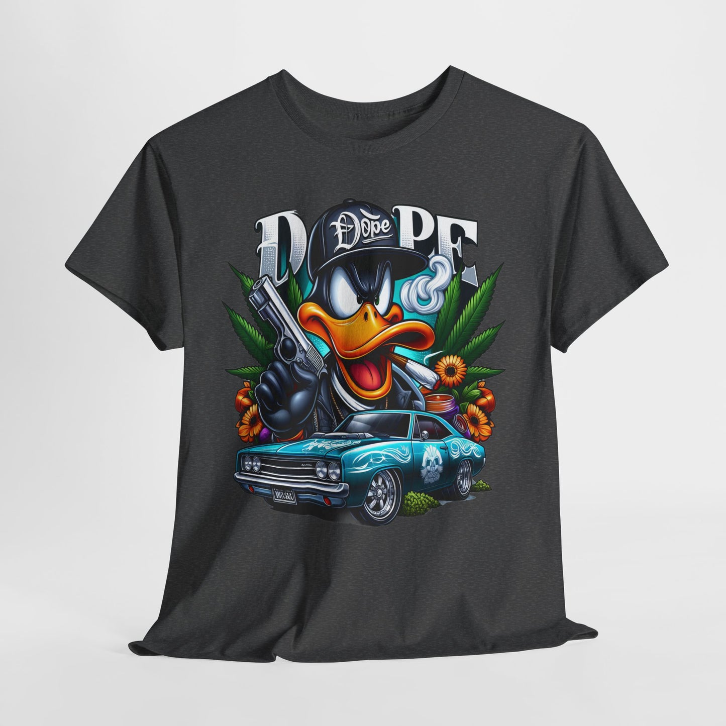 420 Dope Vibes Gangsta Duck #4 Unisex Heavy Cotton Tee - 312tshirts 2