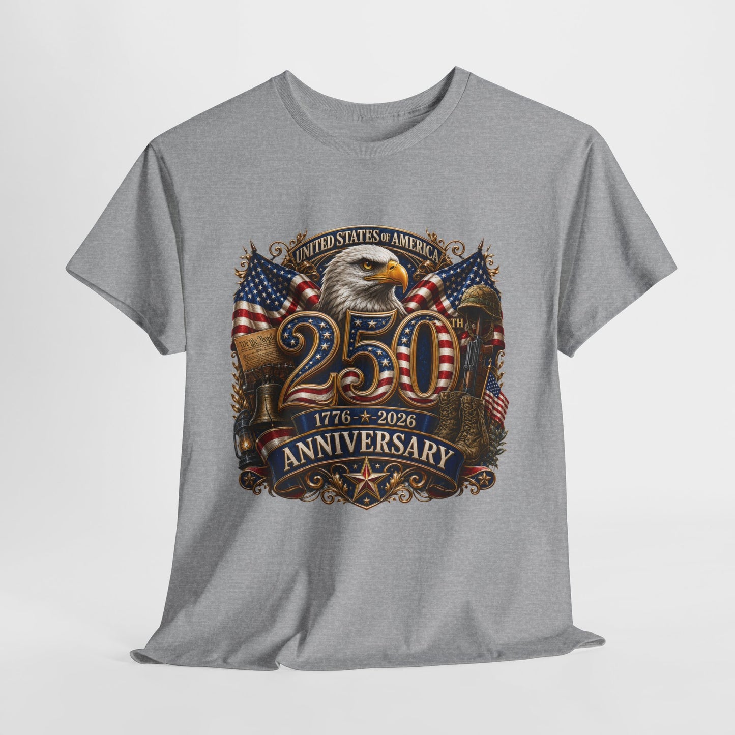 250 Years America #12 Unisex Heavy Cotton Tee