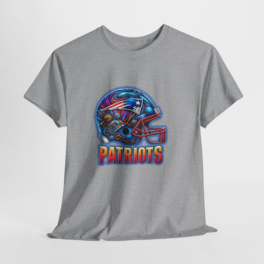 Sports Patriots Football Helmet #2 Unisex Heavy Cotton Tee