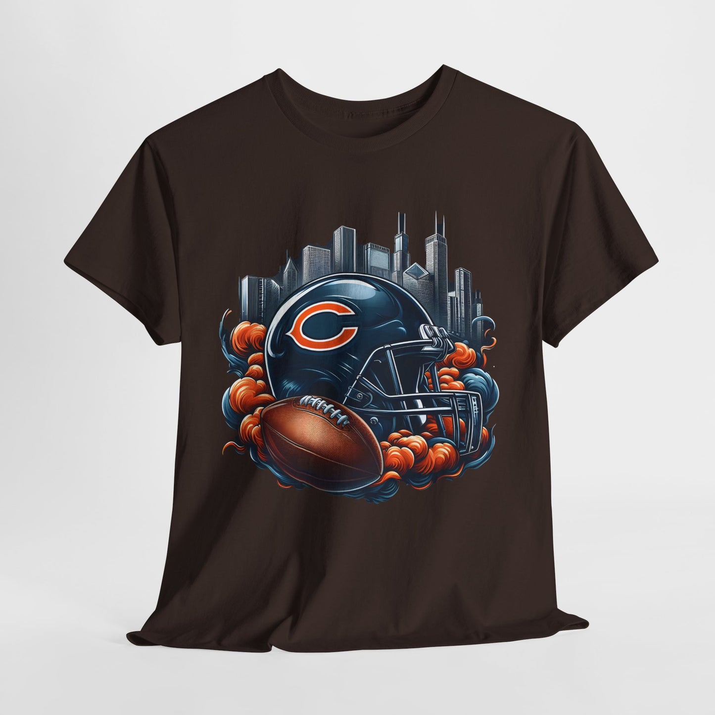 Sports Bears Football Helmet #1 Unisex Heavy Cotton Tee