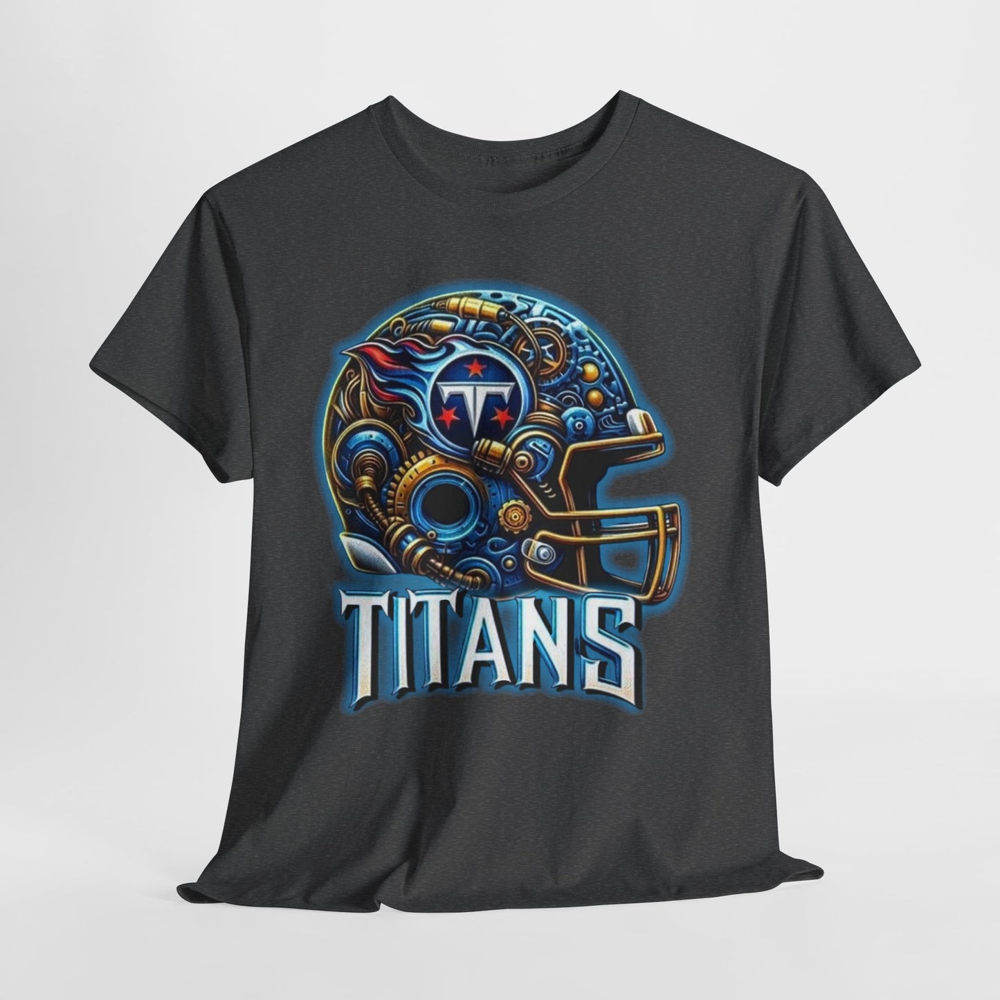 Sports Titans Football Helmet #2 Unisex Heavy Cotton Tee