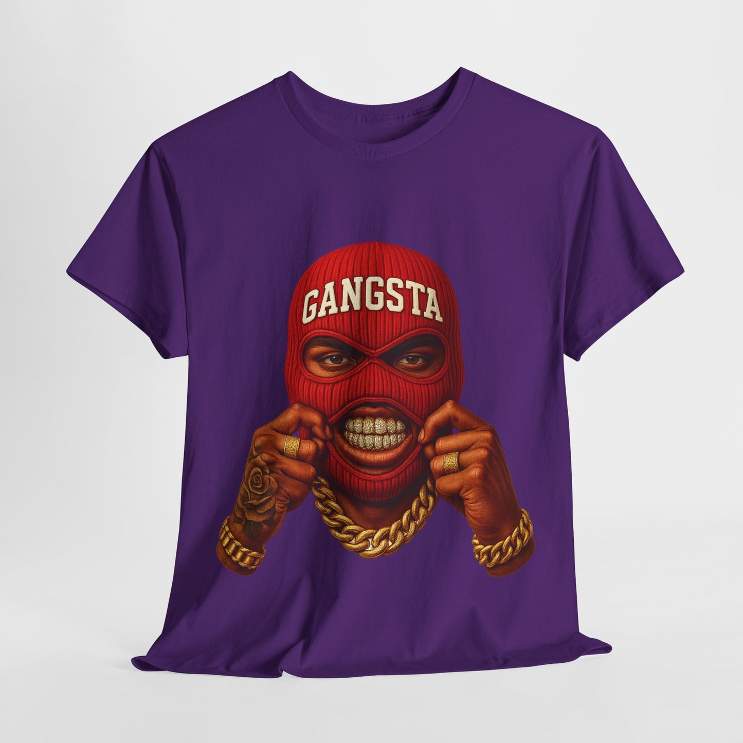Red Ski Mask Unisex Heavy Cotton Tee