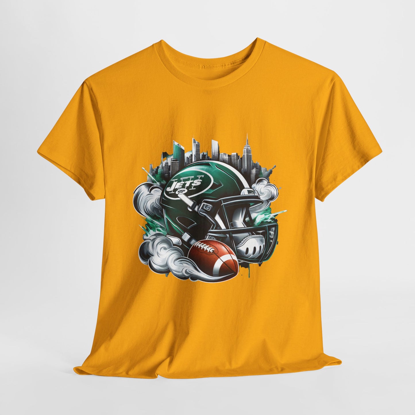 Sports Jets Football Helmet #25 Unisex Heavy Cotton Tee