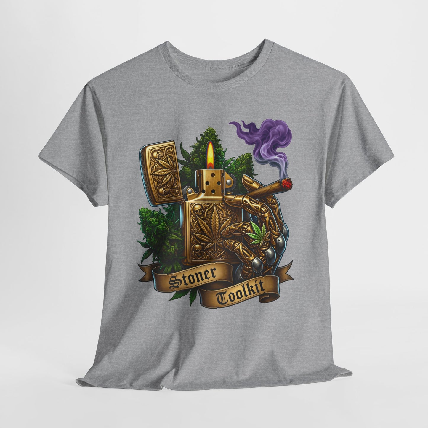 420 Vintage Lighter #1 Unisex Heavy Cotton Tee - 312tshirts 2