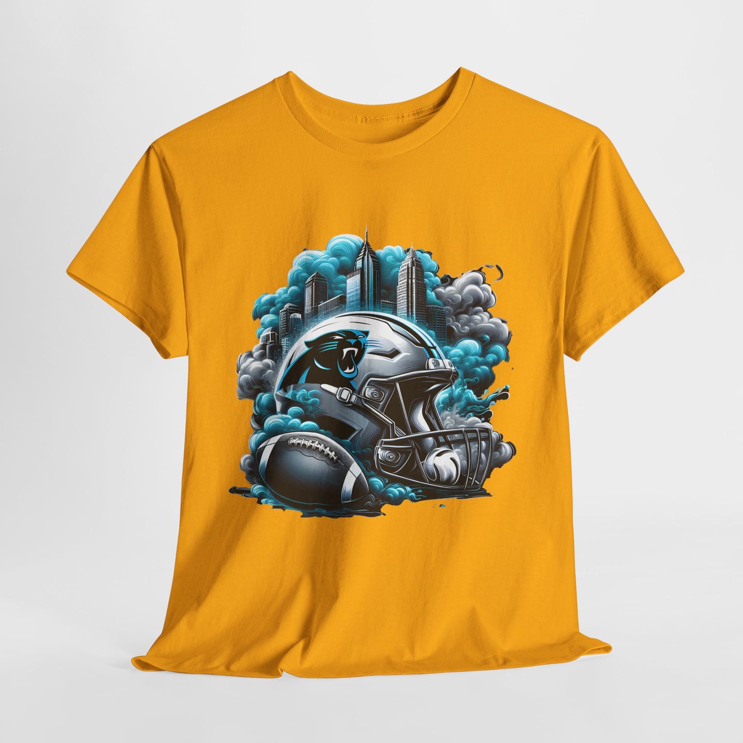 Sports Panthers Football Helmet #1 Unisex Heavy Cotton Tee