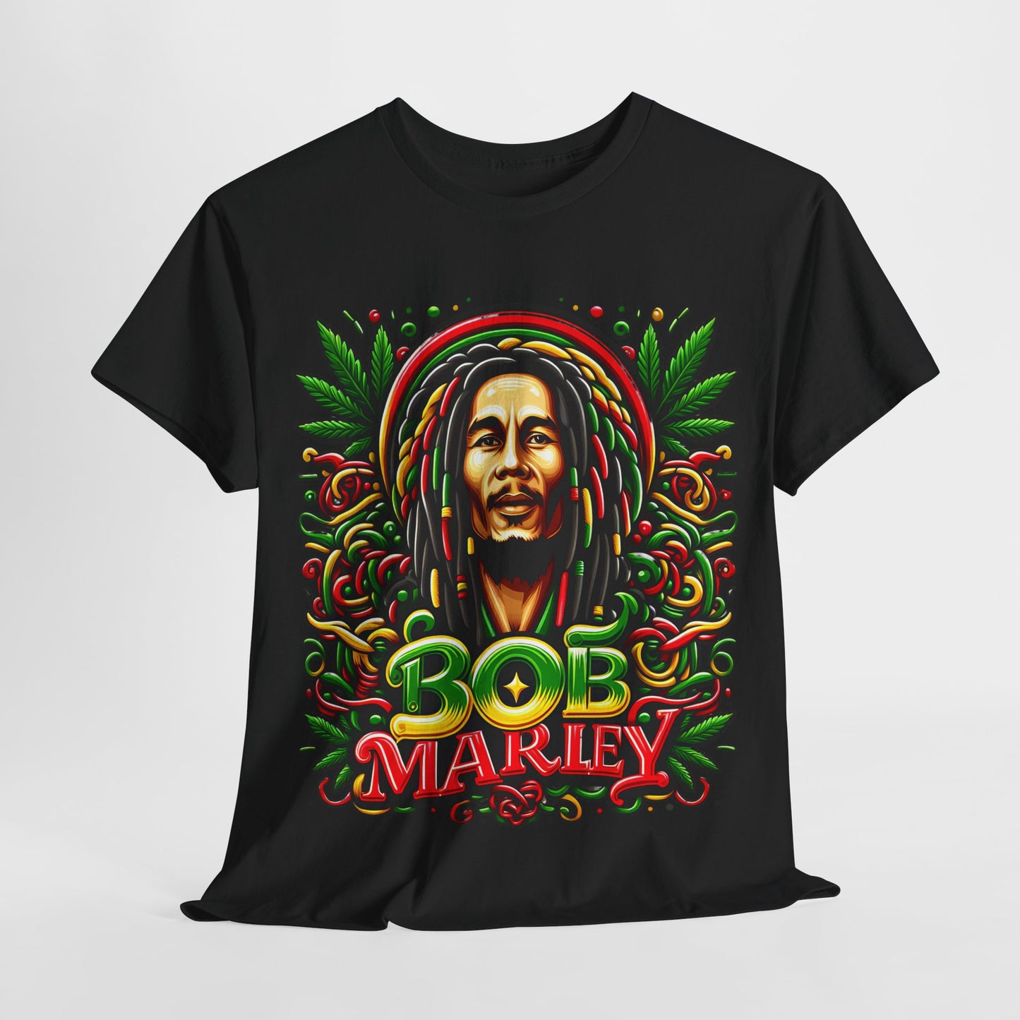 Rasta Reggae Marley #3 Unisex Heavy Cotton Tee - 312tshirts 2