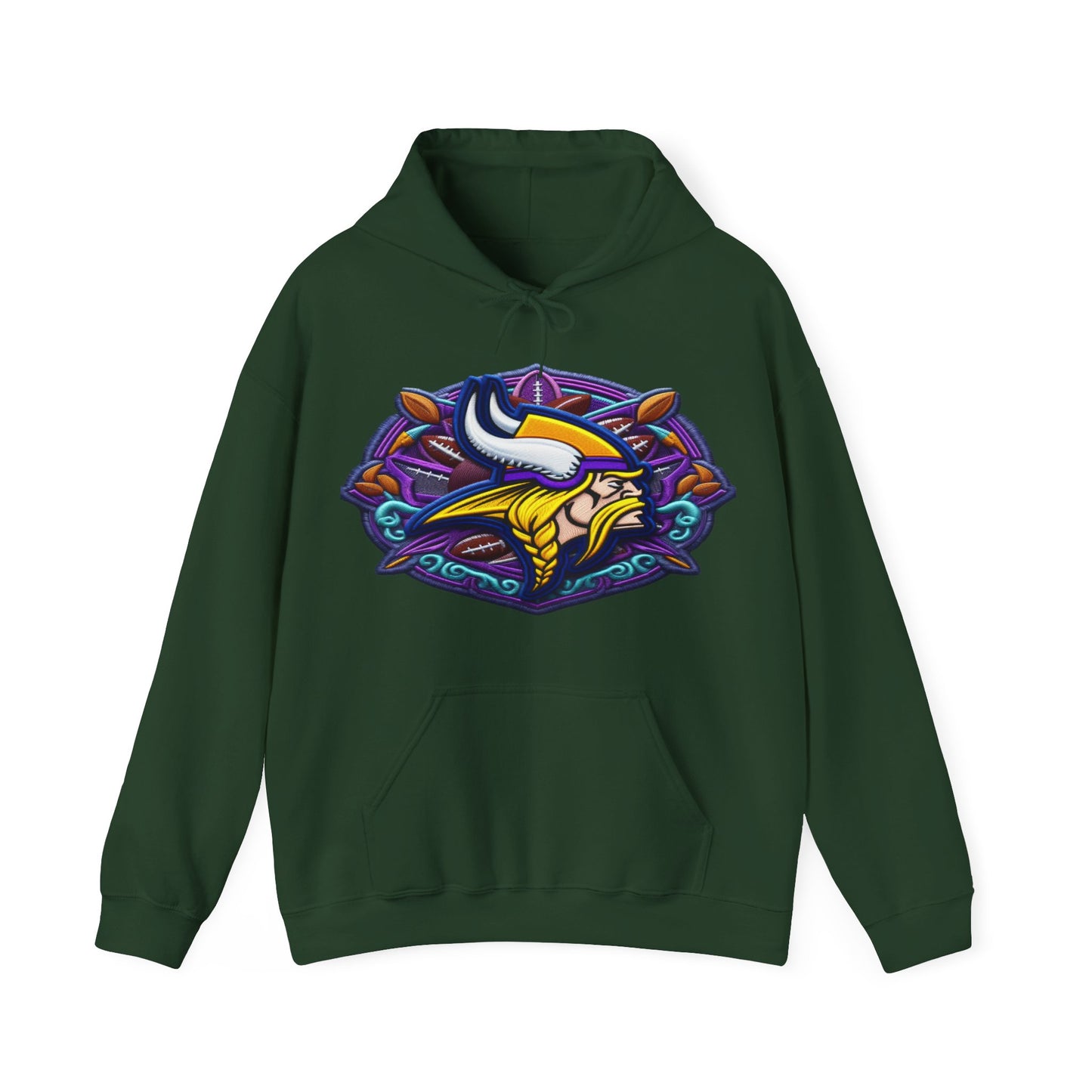 Sports Vikings Football Logo #1 Unisex Heavy Sweatshirt Hoodie
