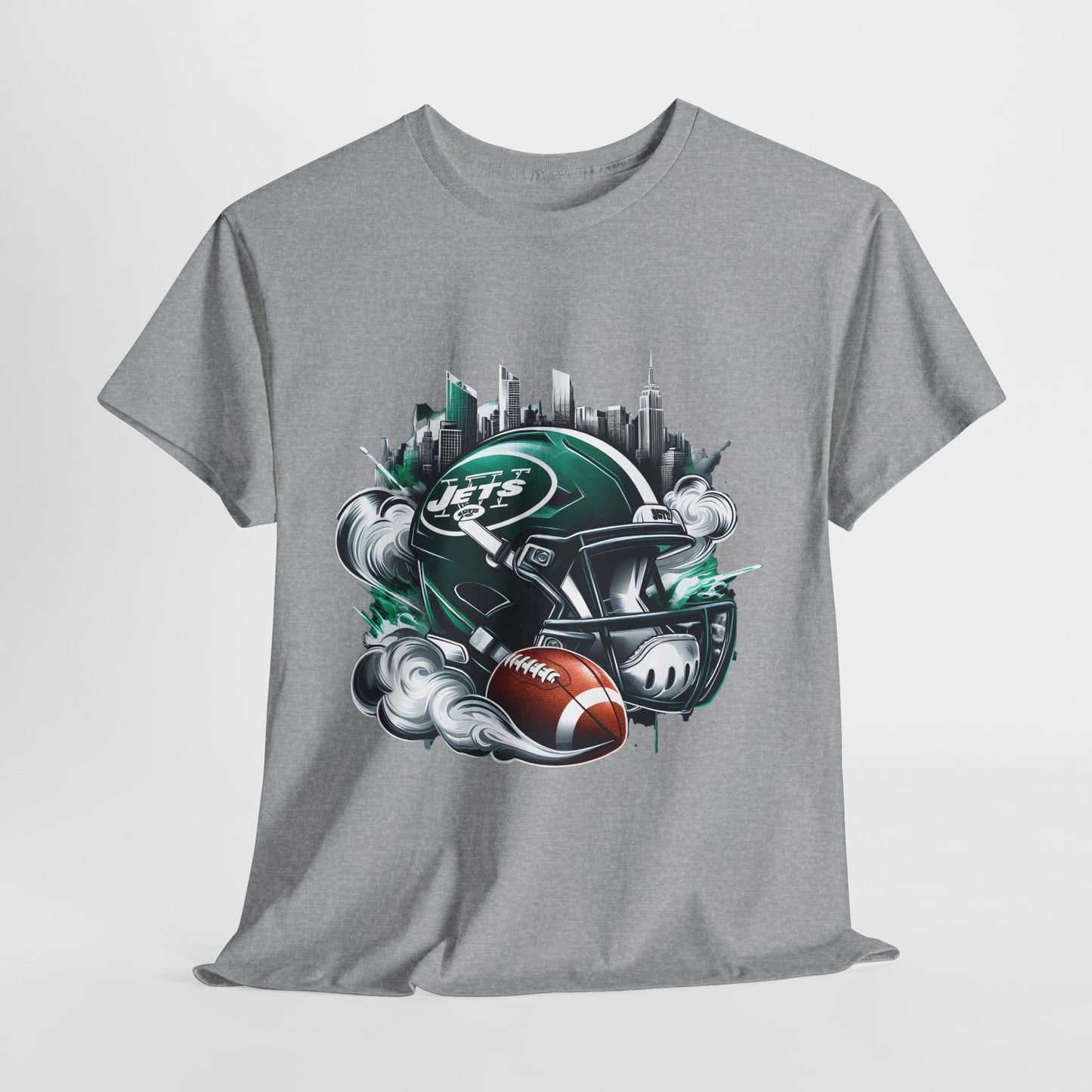 Sports NY Jets Football Helmet #1 Unisex Heavy Cotton Tee