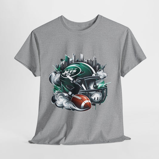 Sports NY Jets Football Helmet #1 Unisex Heavy Cotton Tee