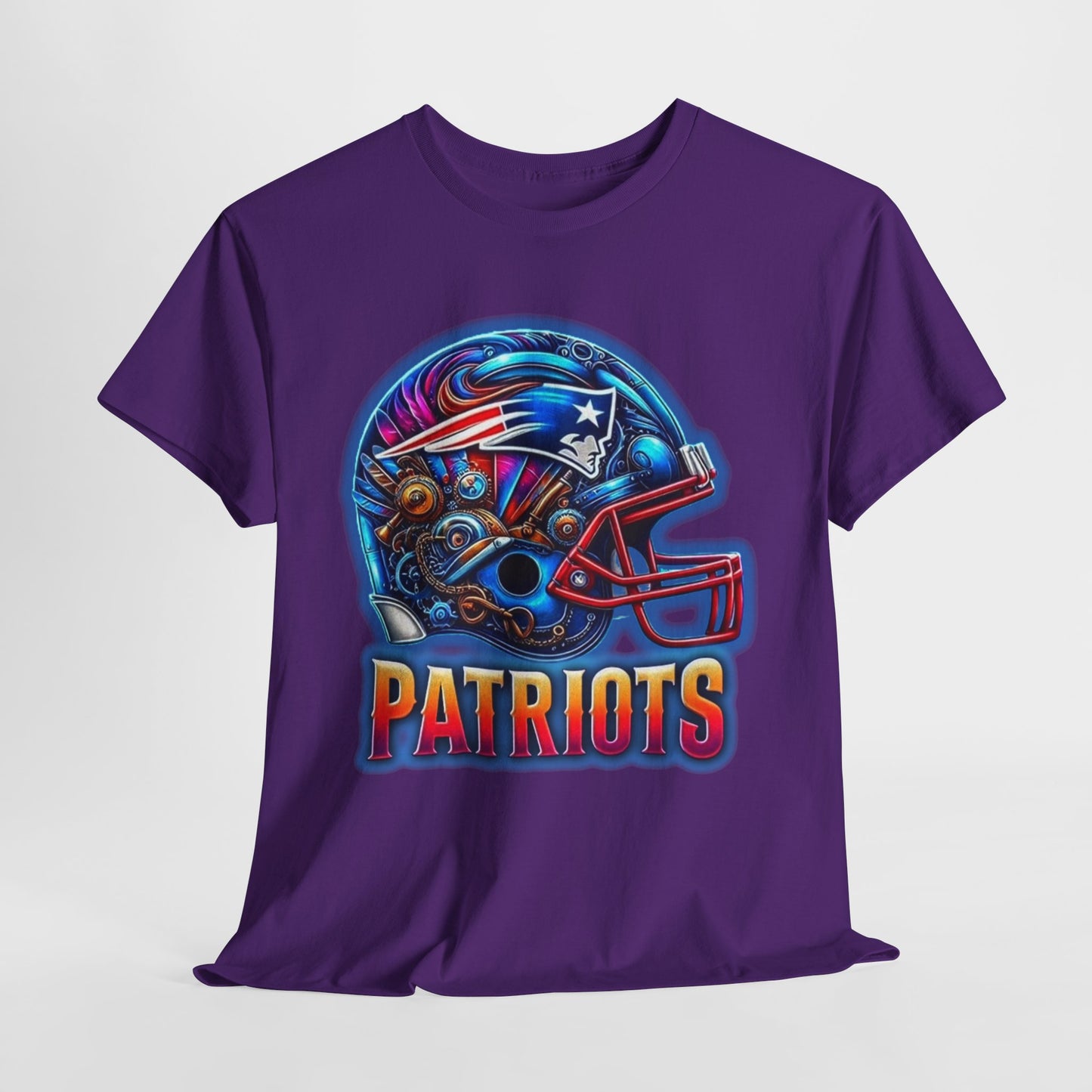 Sports Patriots Football Helmet #2 Unisex Heavy Cotton Tee