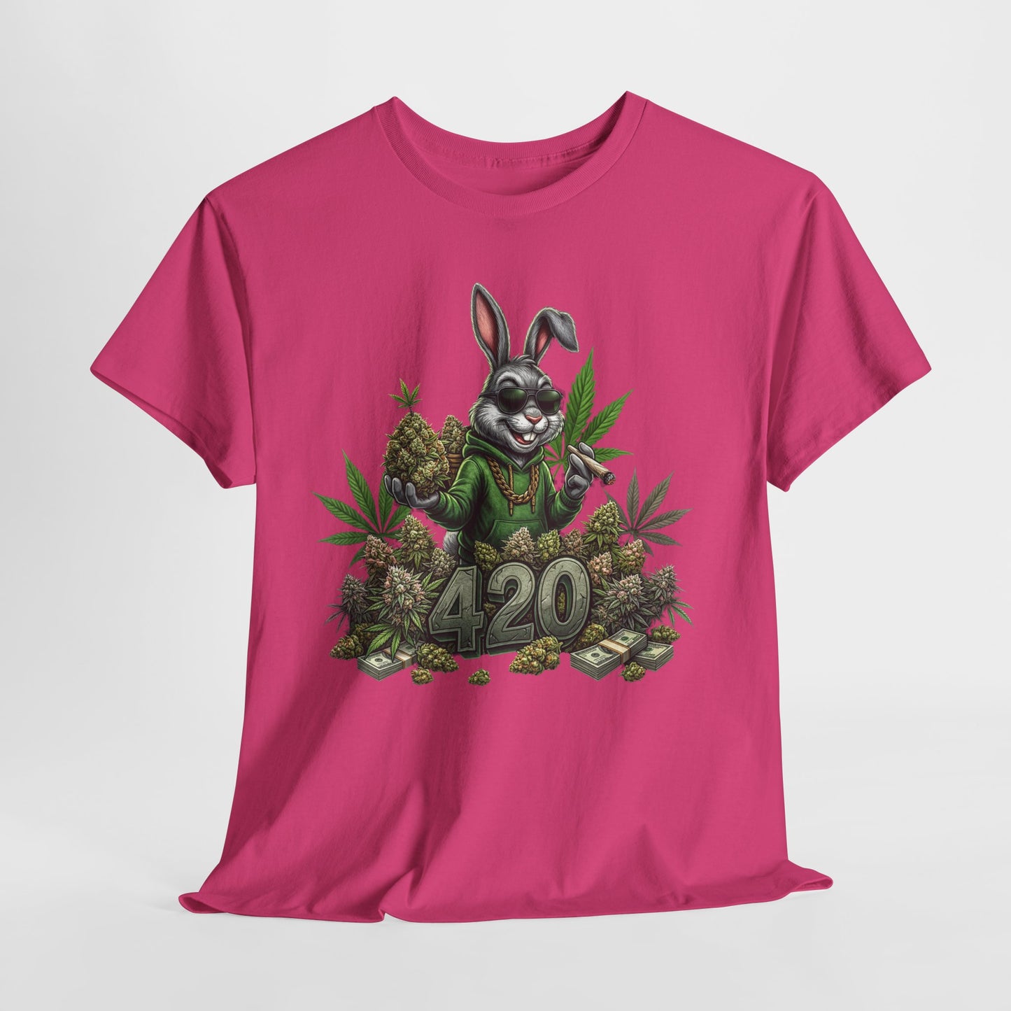 420 Cool Bunny #1 Unisex Heavy Cotton Tee - 312tshirts 2