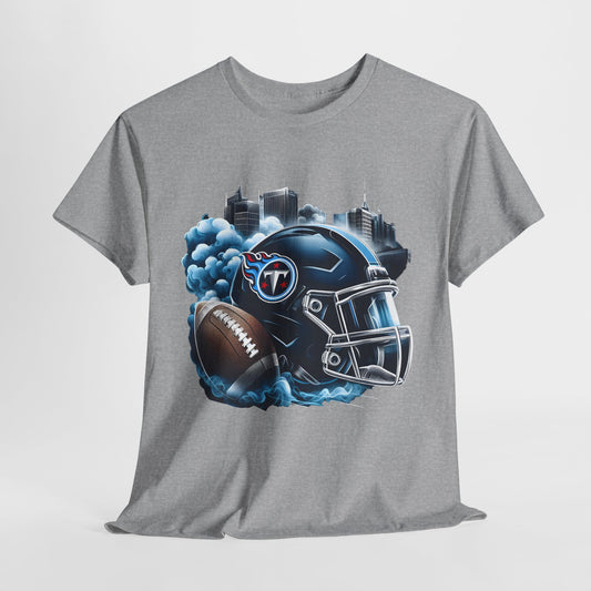 Sports Titans Football Helmet #1 Unisex Heavy Cotton Tee