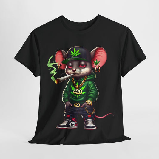 420 Cool Mouse Unisex Heavy Cotton Tee