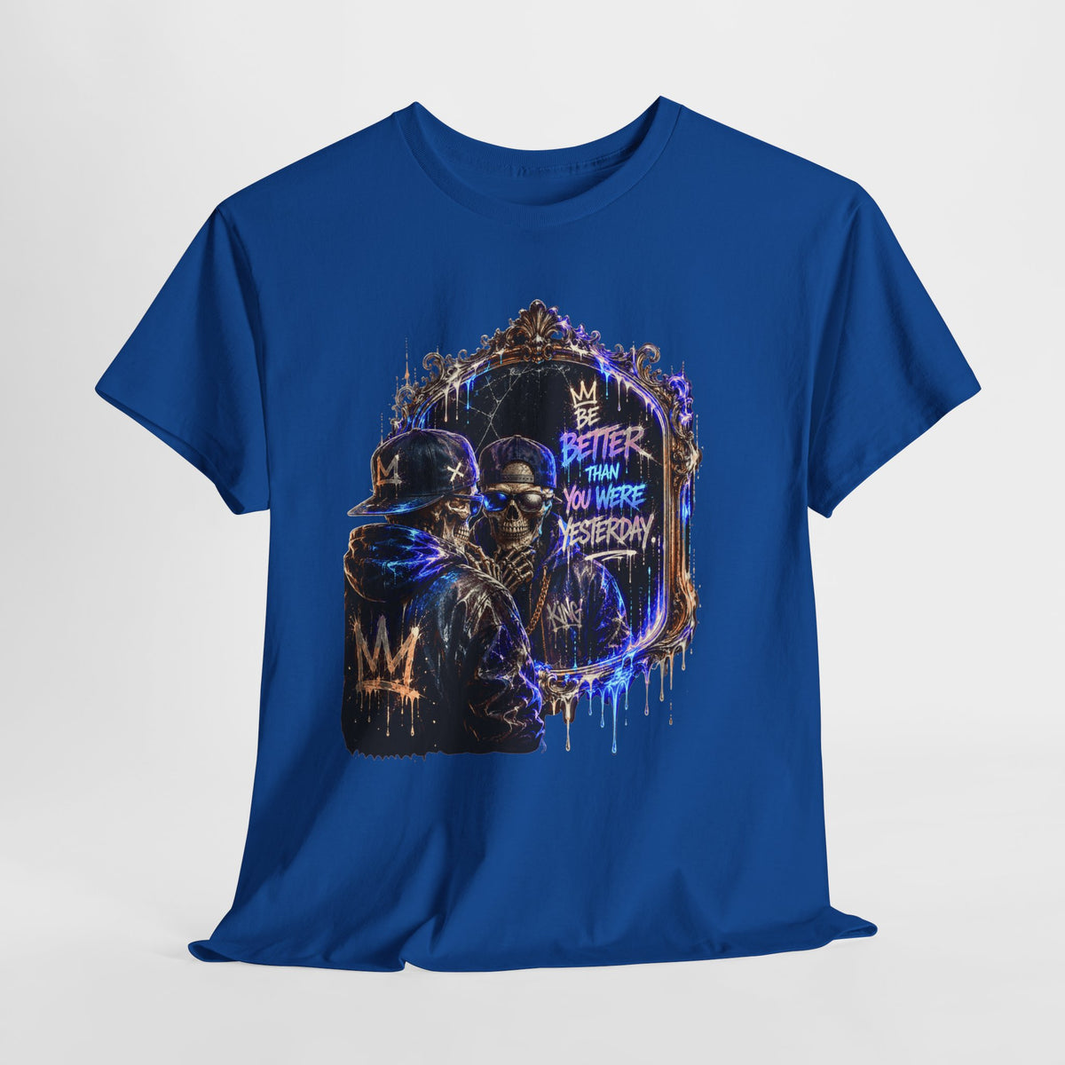 Mirror Skelton Man #1 Unisex Heavy Cotton Tee
