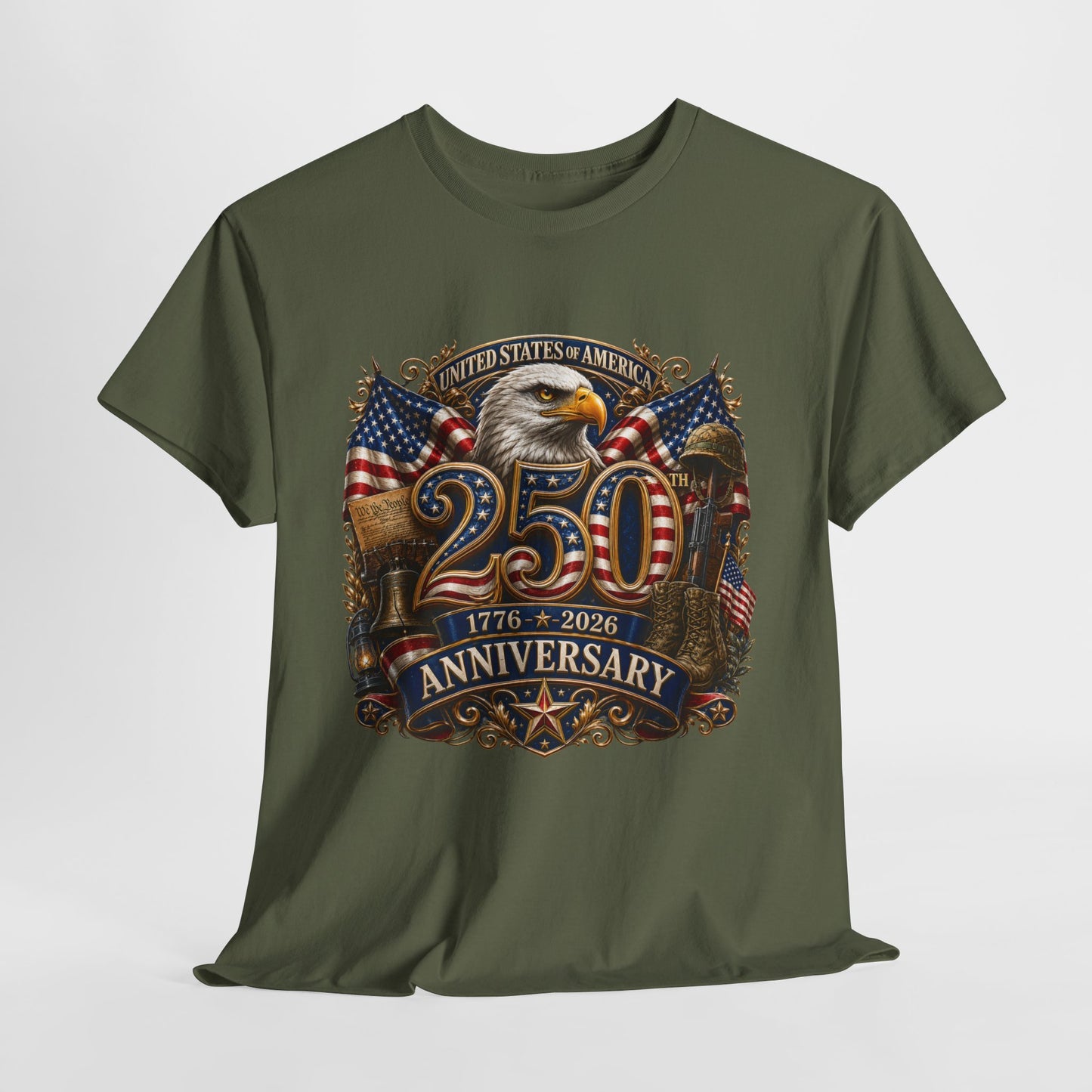 250 Years America #12 Unisex Heavy Cotton Tee