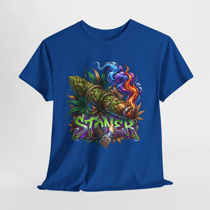 420 Psychedelic Blunt Unisex Heavy Cotton Tee - 312tshirts 2
