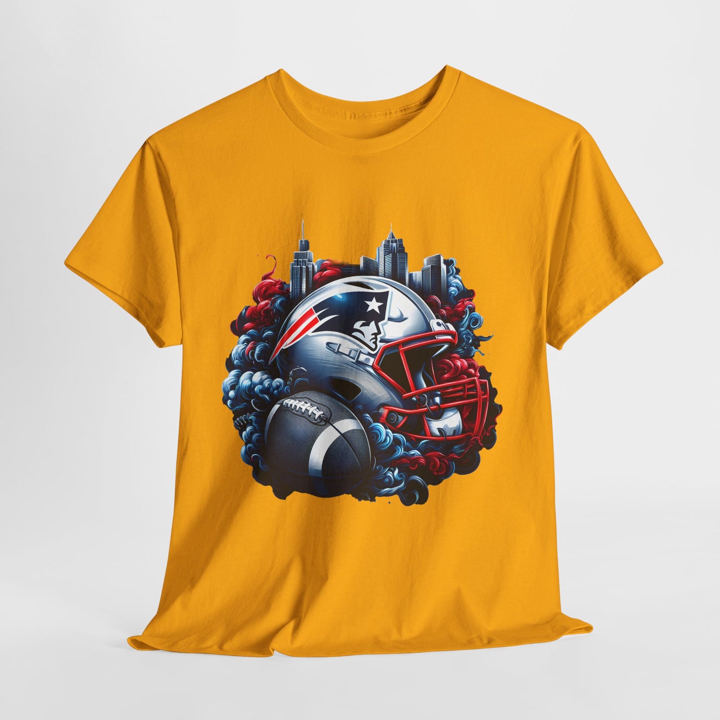 Sports Patriots Football Helmet #1 Unisex Heavy Cotton Tee