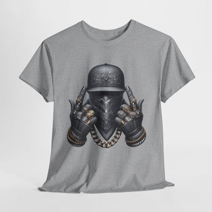Silver Face Gangster Bling #6 Unisex Heavy Cotton Tee - 312tshirts 2