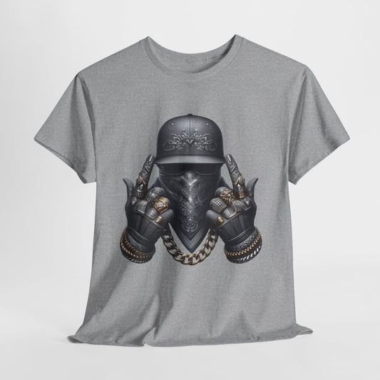 Silver Face Gangster Bling #6 Unisex Heavy Cotton Tee - 312tshirts 2