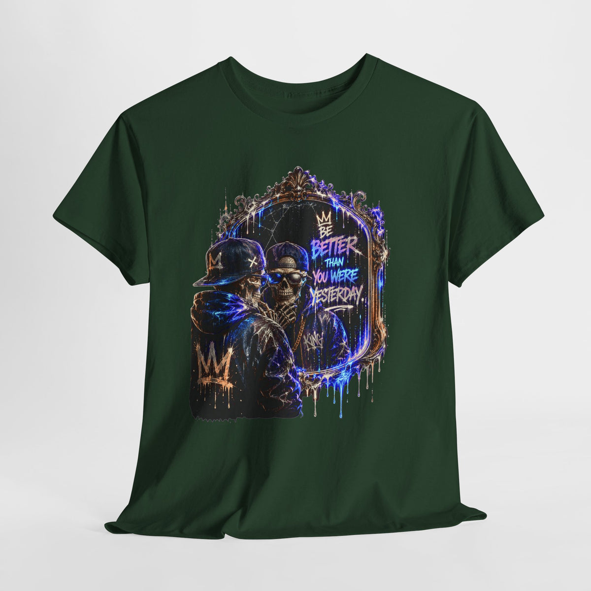 Mirror Skelton Man #1 Unisex Heavy Cotton Tee