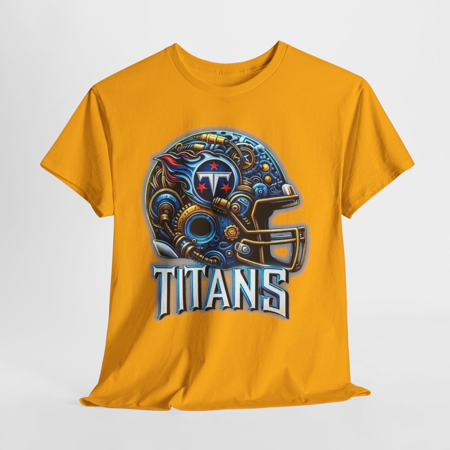 Sports Titans Football Helmet #2 Unisex Heavy Cotton Tee