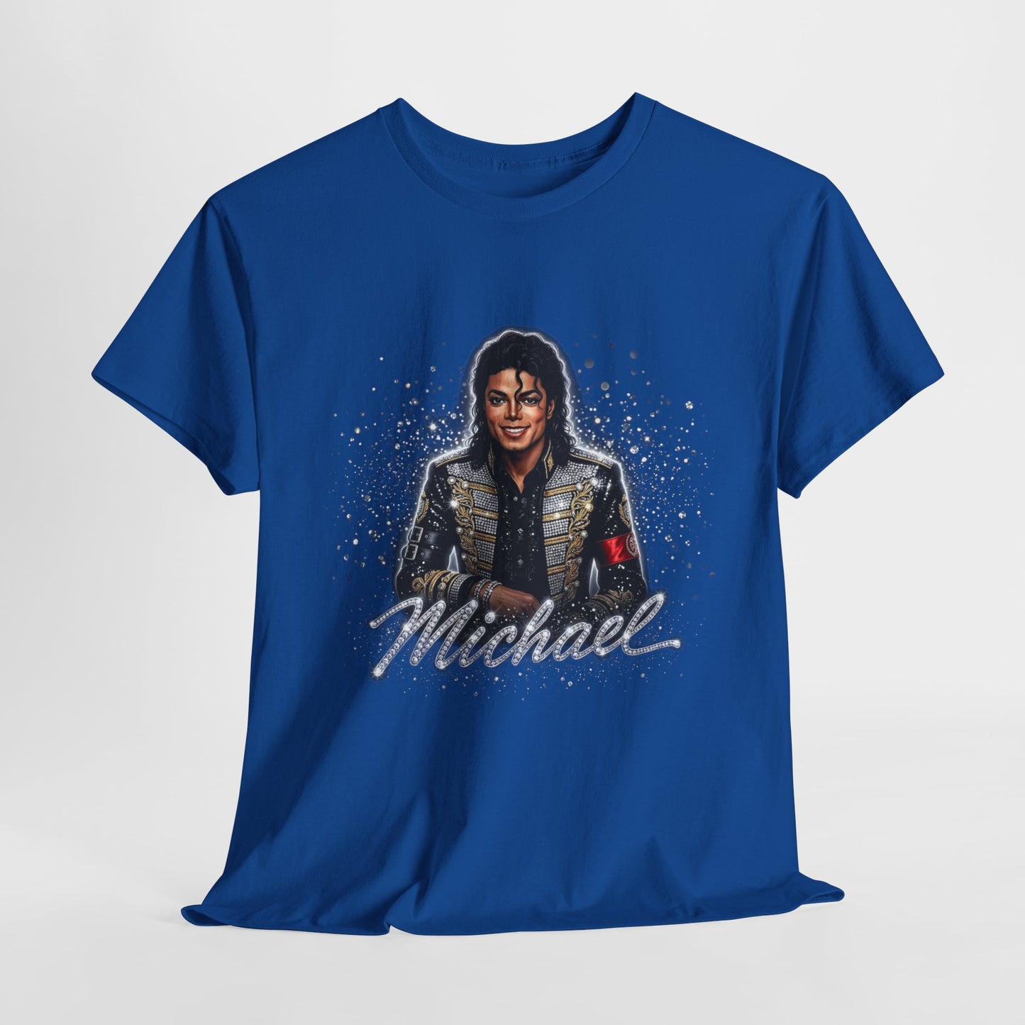 Michael Portrait T‑Shirt — Retro Sparkle Pop Star Tee - 312tshirts 2