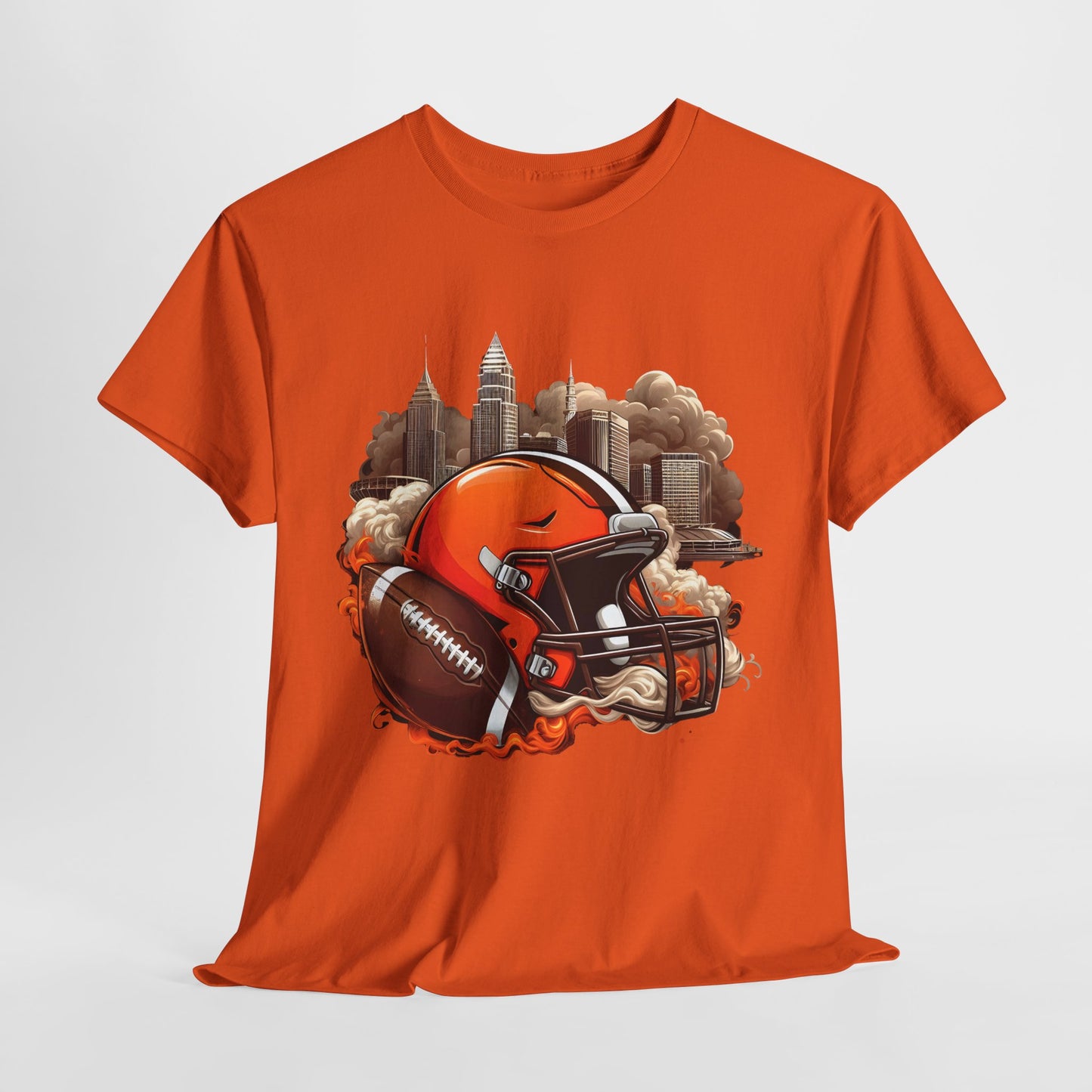 Sports Browns Football Helmet #1 Unisex Heavy Cotton Tee