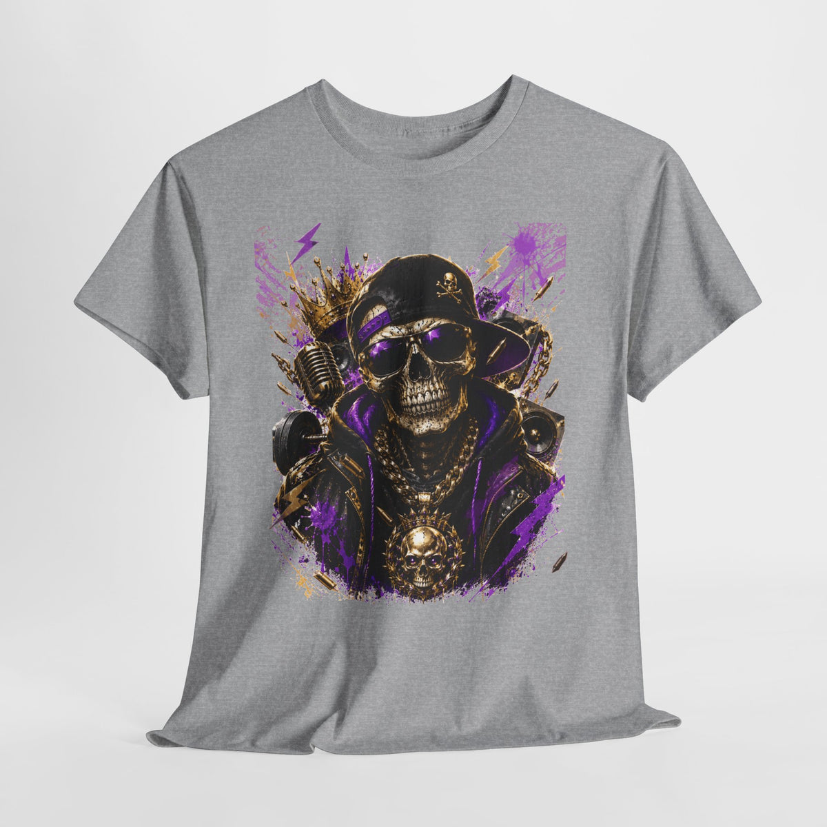 Hip-Hop Skeleton Man #1 Unisex Heavy Cotton Tee