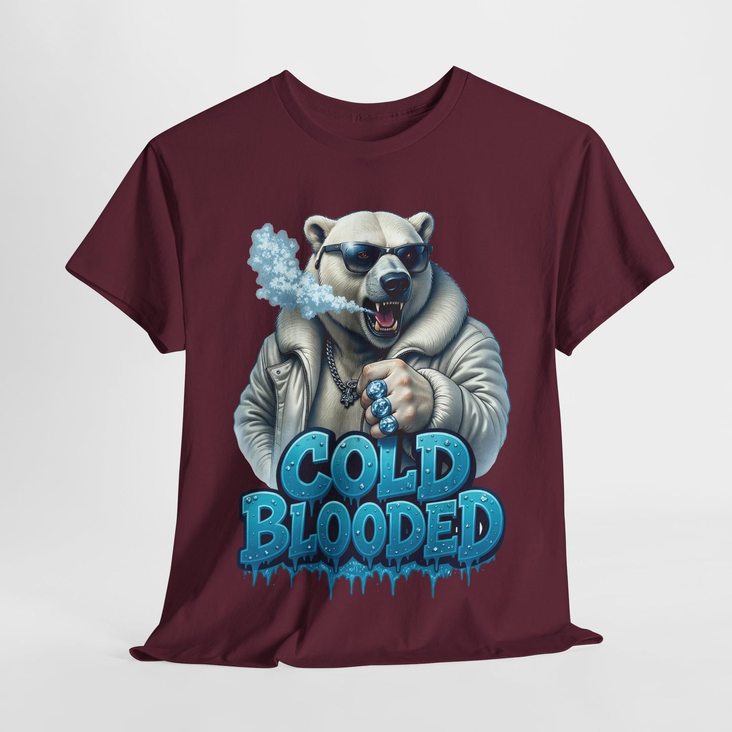 Cold Blooded Polar Bear #1 Unisex Heavy Cotton Tee