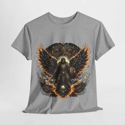 Eagle Man Sword & Shield Unisex Heavy Cotton Tee - 312tshirts 2