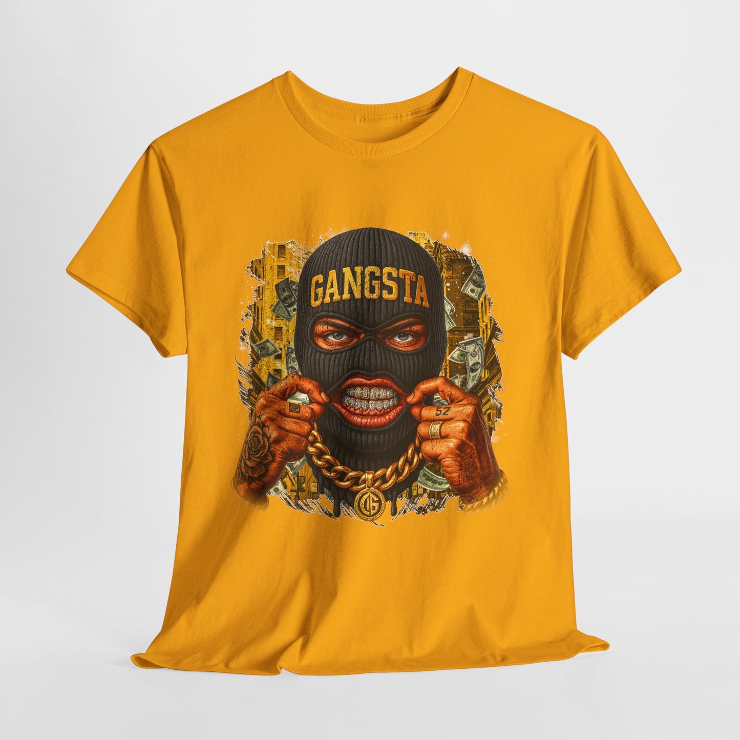Gangsta Mask #1 Unisex Heavy Cotton Tee - 312tshirts 2