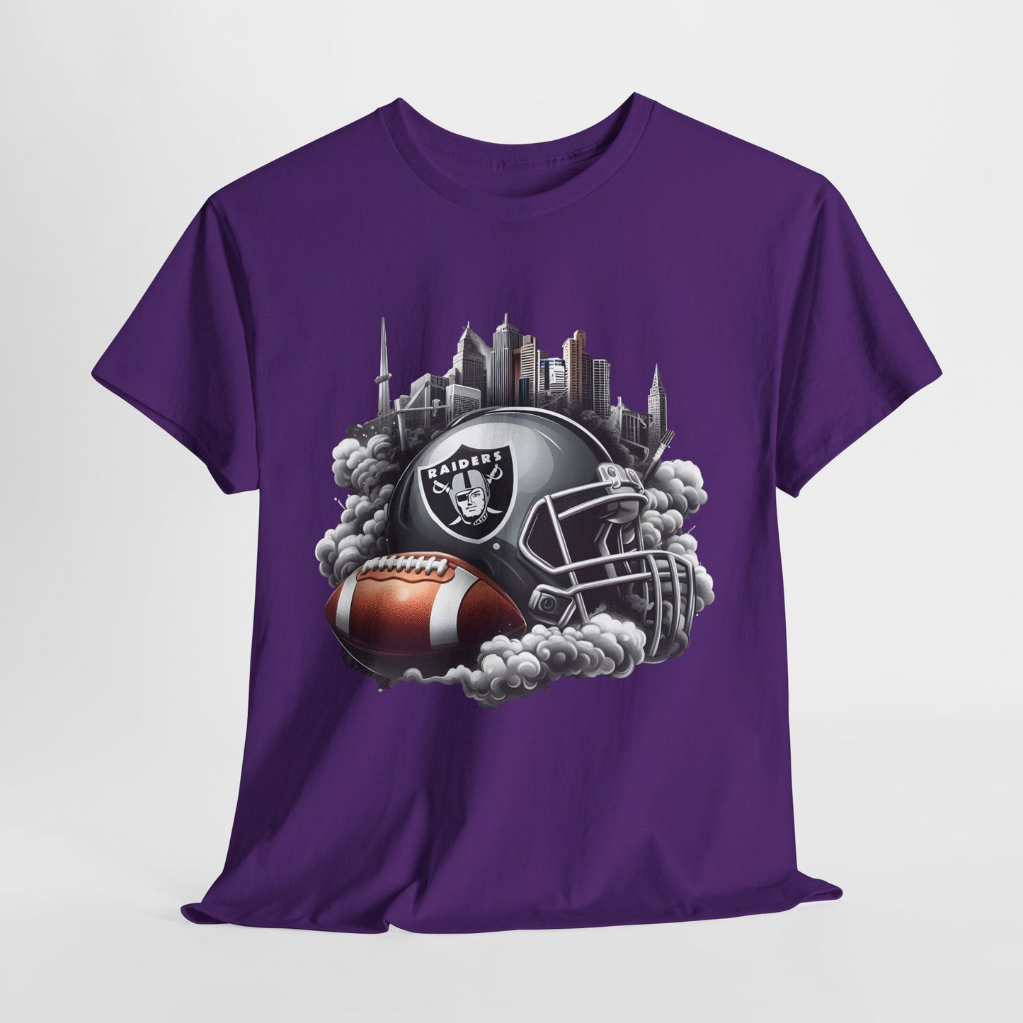 Sports Raiders Football Helmet #1 Unisex Heavy Cotton Tee