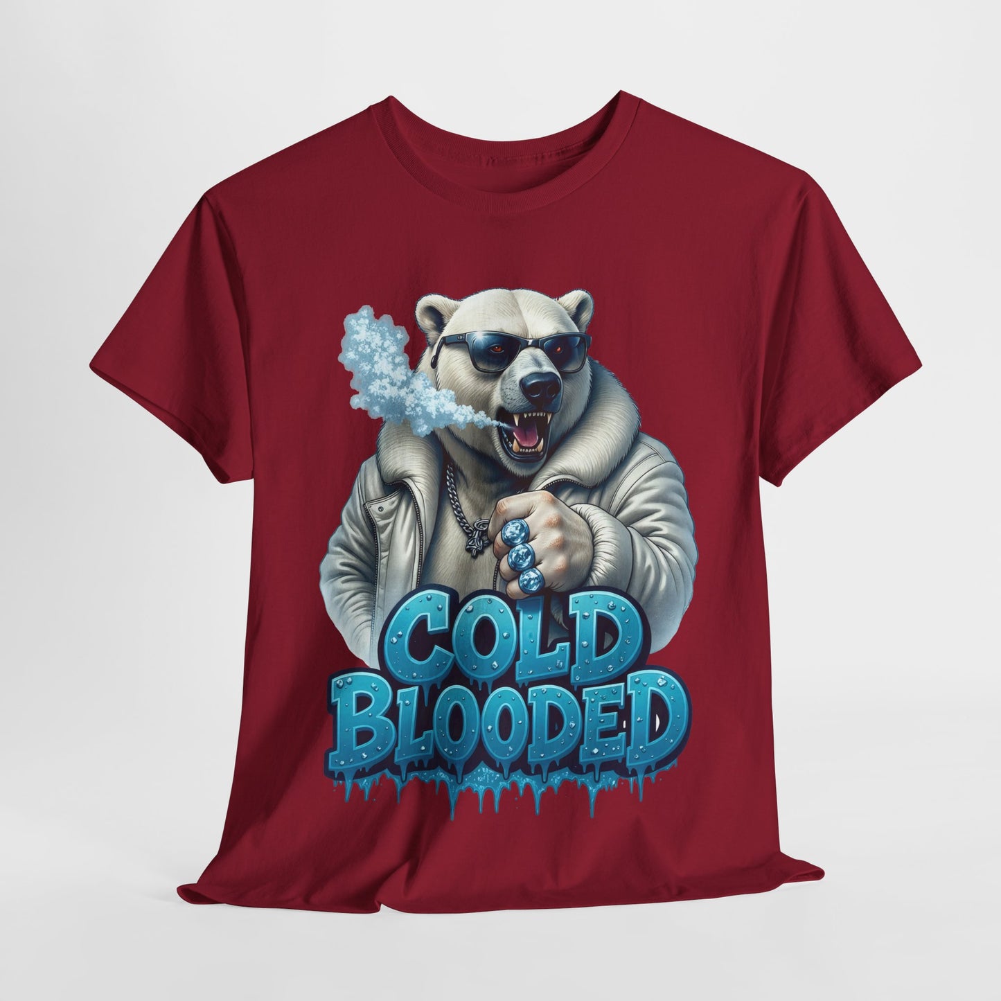 Cold Blooded Polar Bear #1 Unisex Heavy Cotton Tee