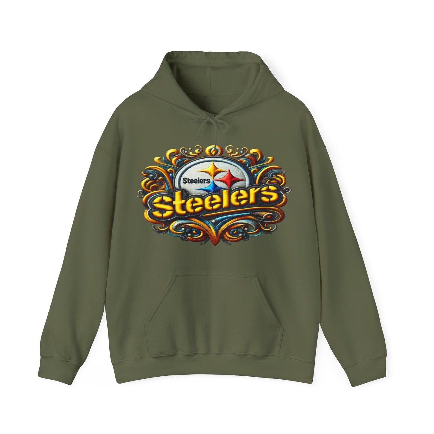 Sports Steelers Football Logo #1 Unisex Heavy Sweatshirt Hoodie