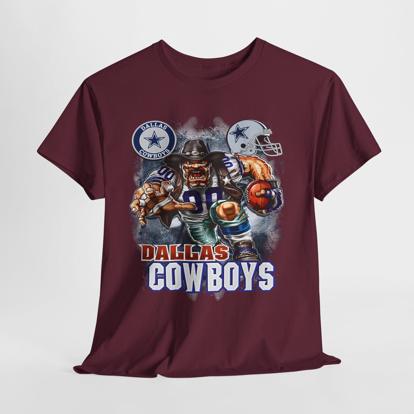 Sports Mascot Dallas Cowboys Unisex Heavy Cotton Tee