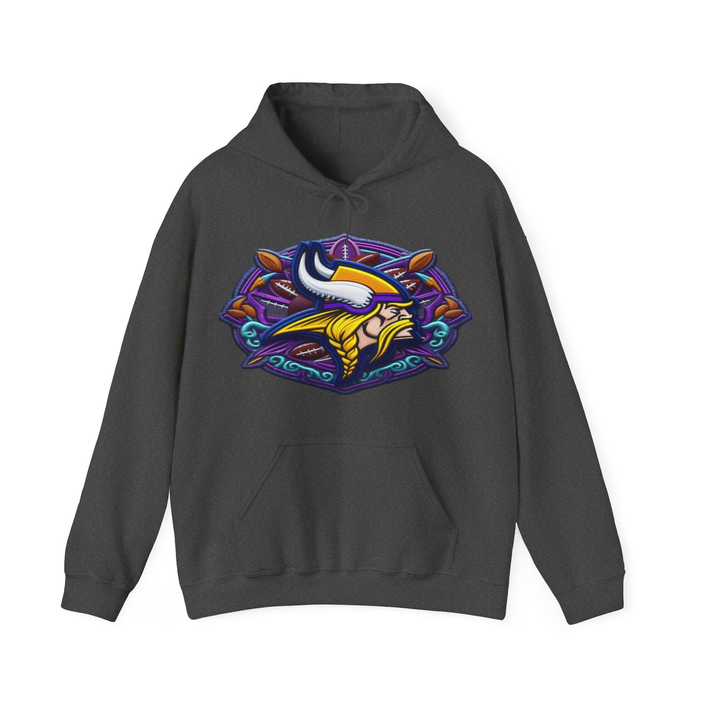 Sports Vikings Football Logo #1 Unisex Heavy Sweatshirt Hoodie