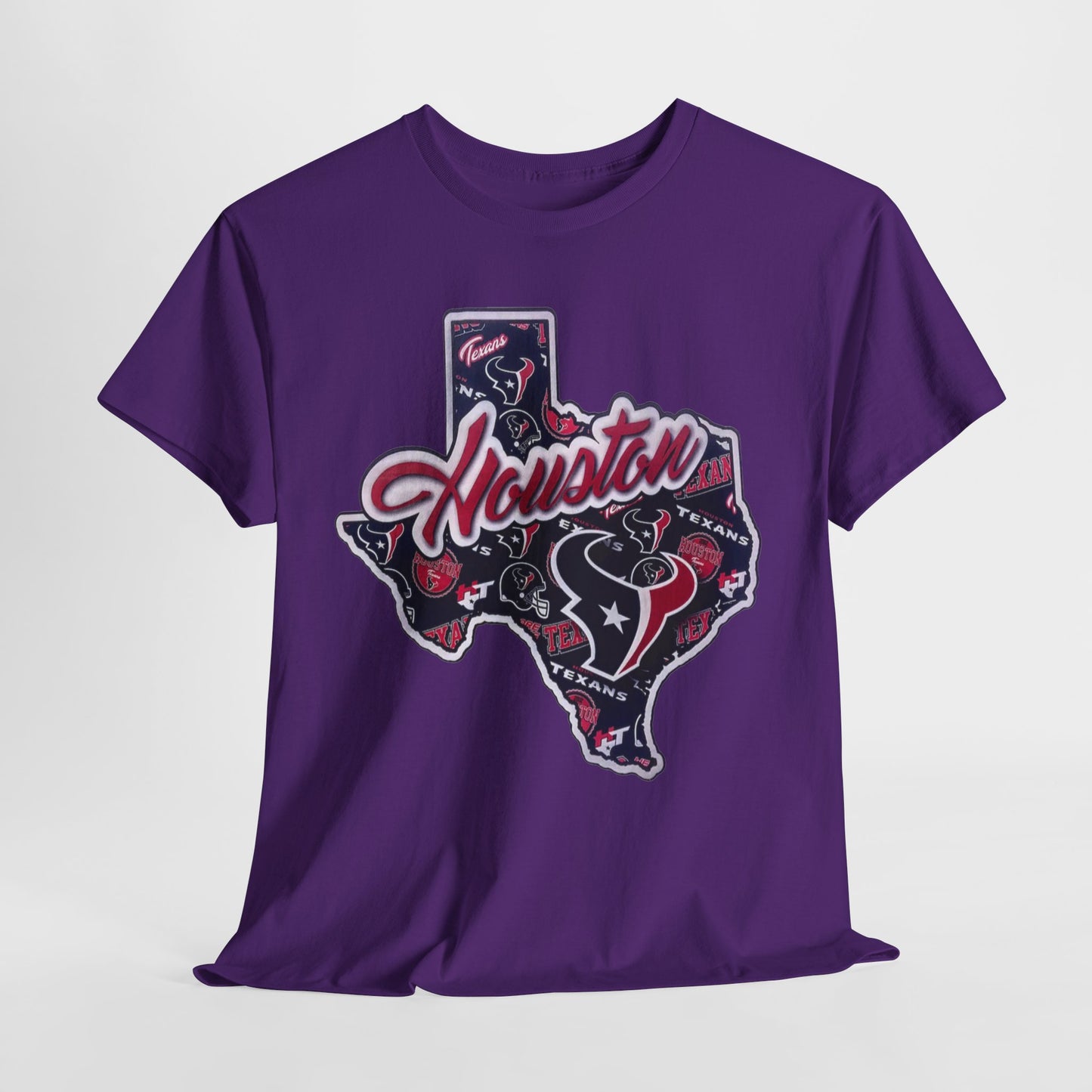Sports Houston Texans State Logo #1 Unisex Heavy Cotton Tee - 312tshirts 2