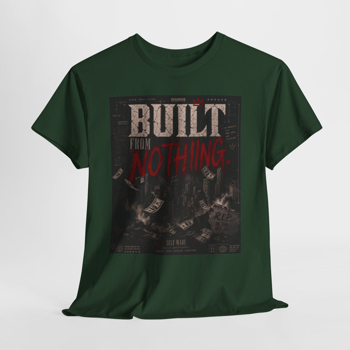 Built From Nothing #1 Unisex Heavy Cotton Tee