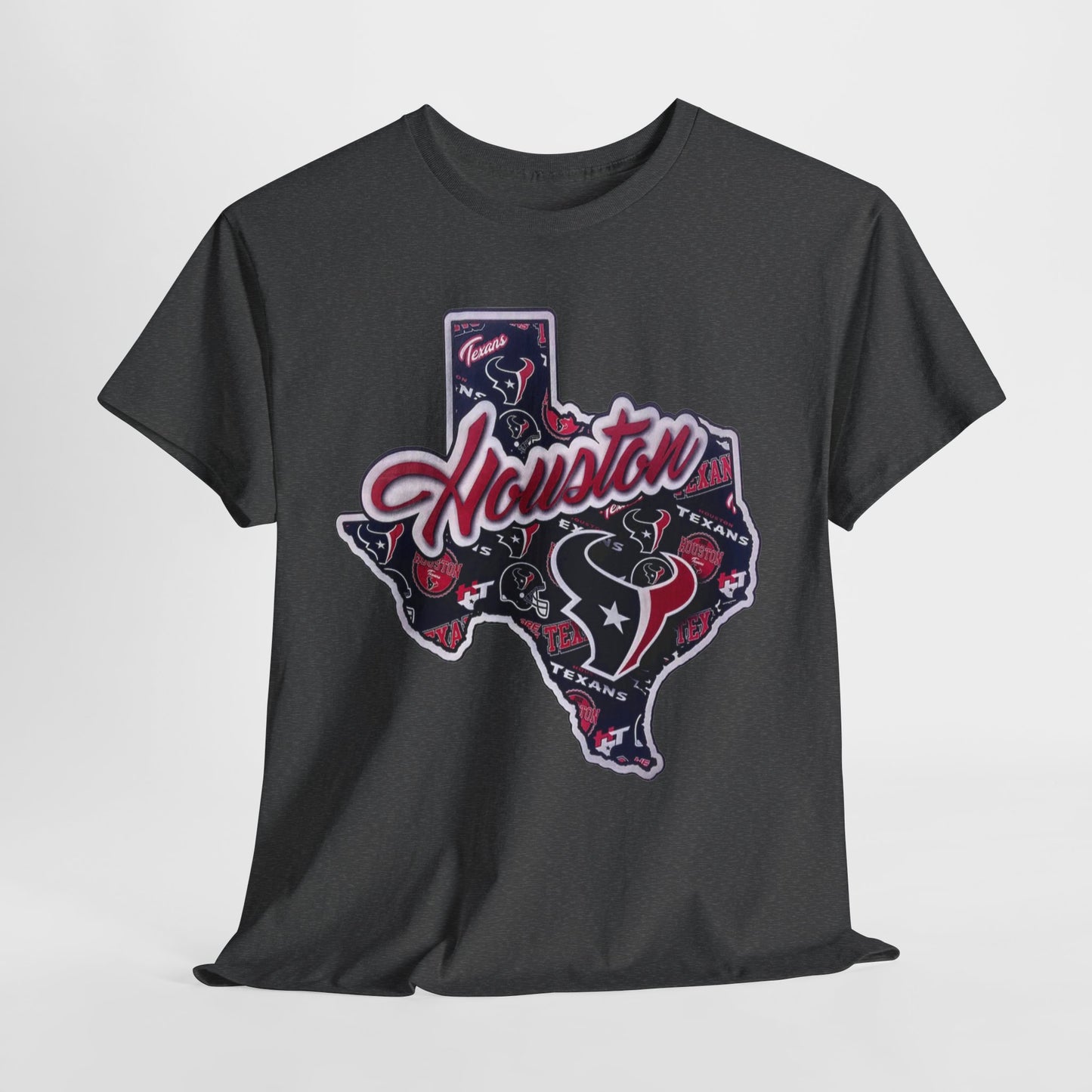 Sports Houston Football Logo Unisex Heavy Cotton Tee