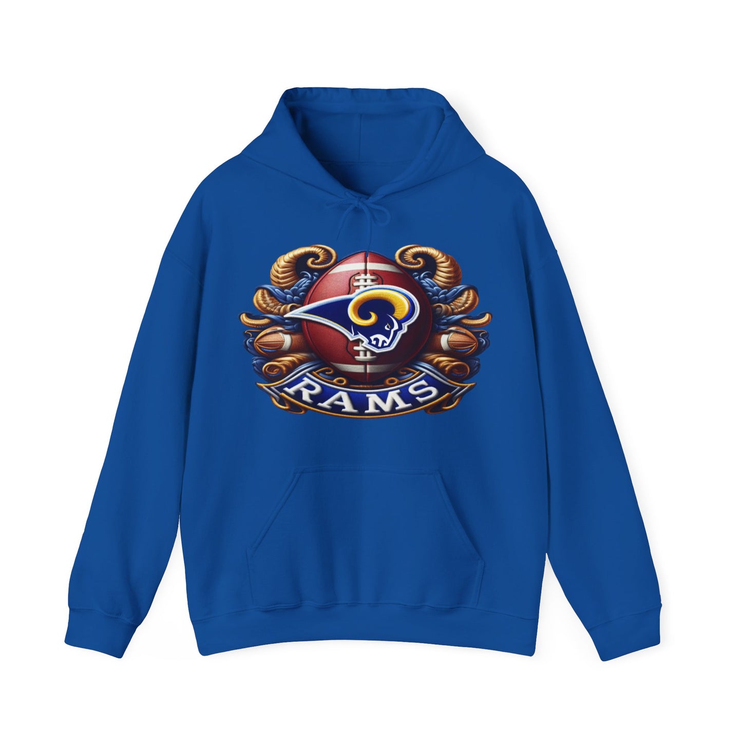 Sports Rams Football Logo #1 Unisex Heavy Sweatshirt Hoodie