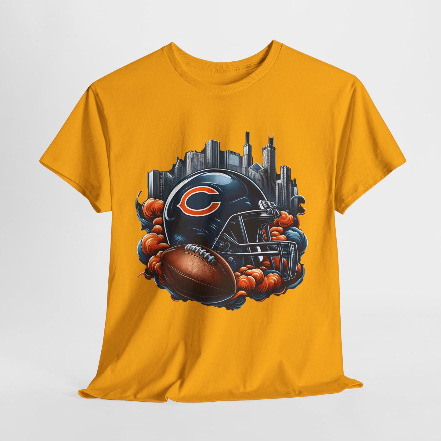 Sports Bears Football Helmet #1 Unisex Heavy Cotton Tee
